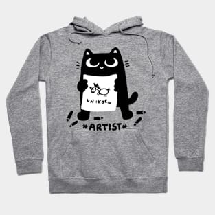 Artist cat Hoodie